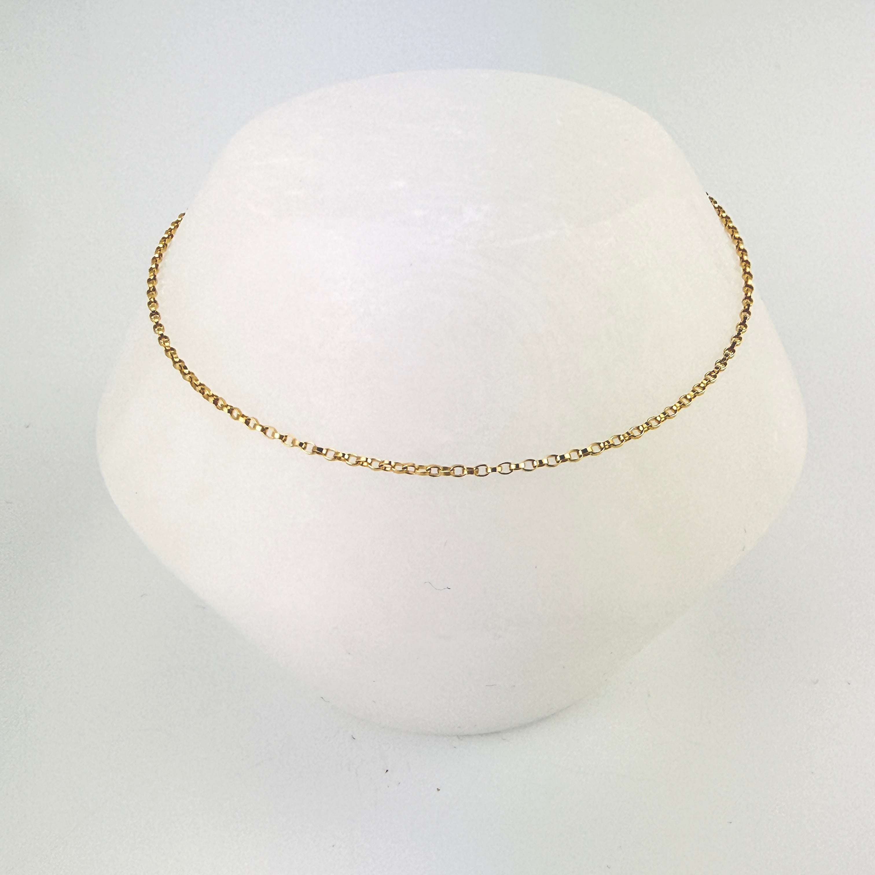 Slim rolo chain bracelet