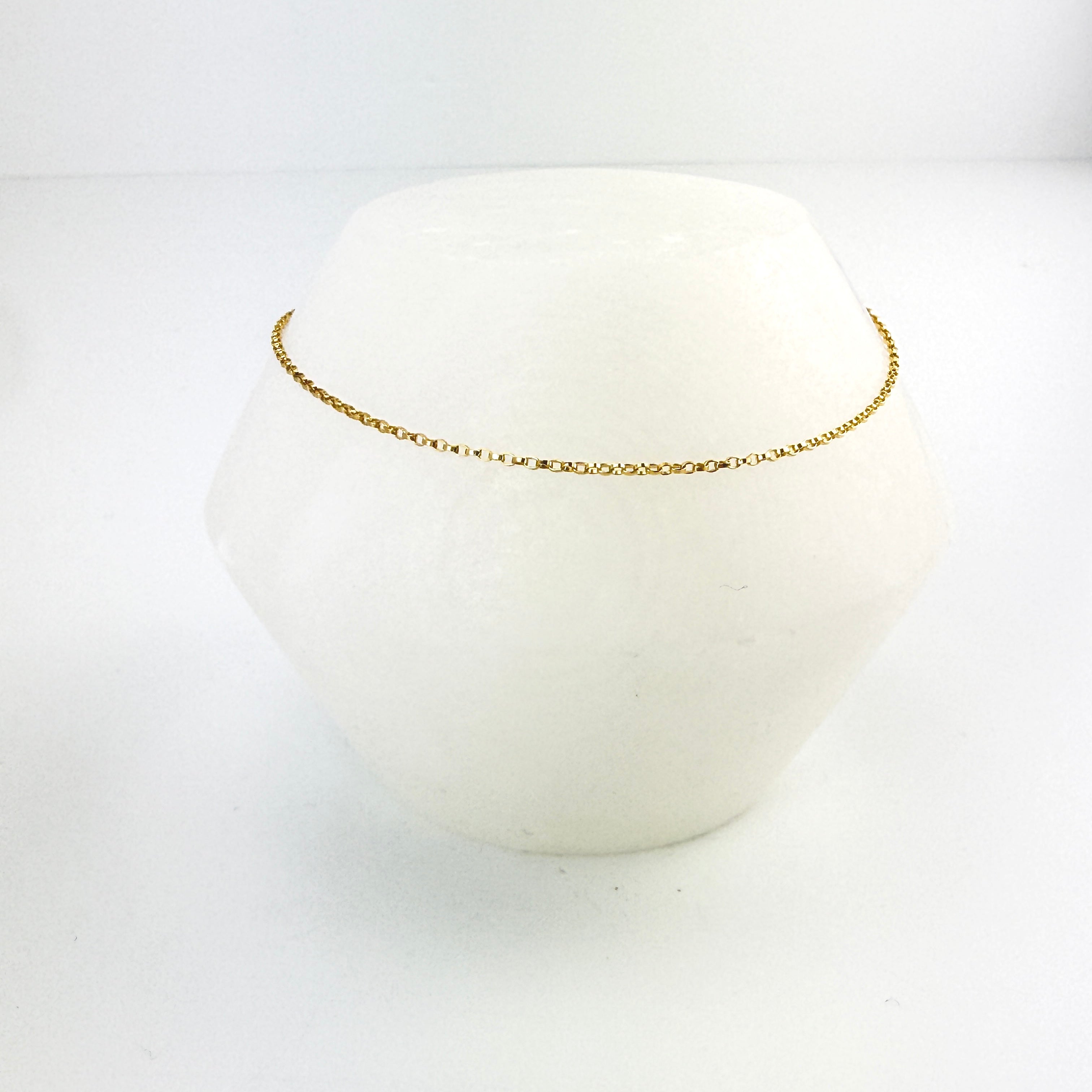 Slim rolo chain bracelet
