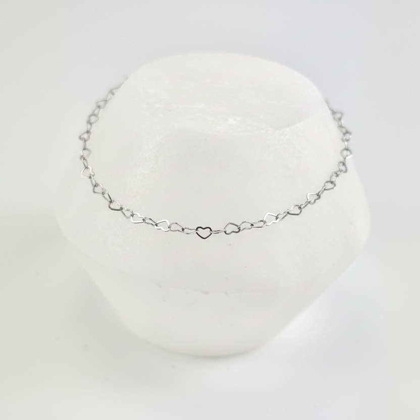 Heart chain bracelet
