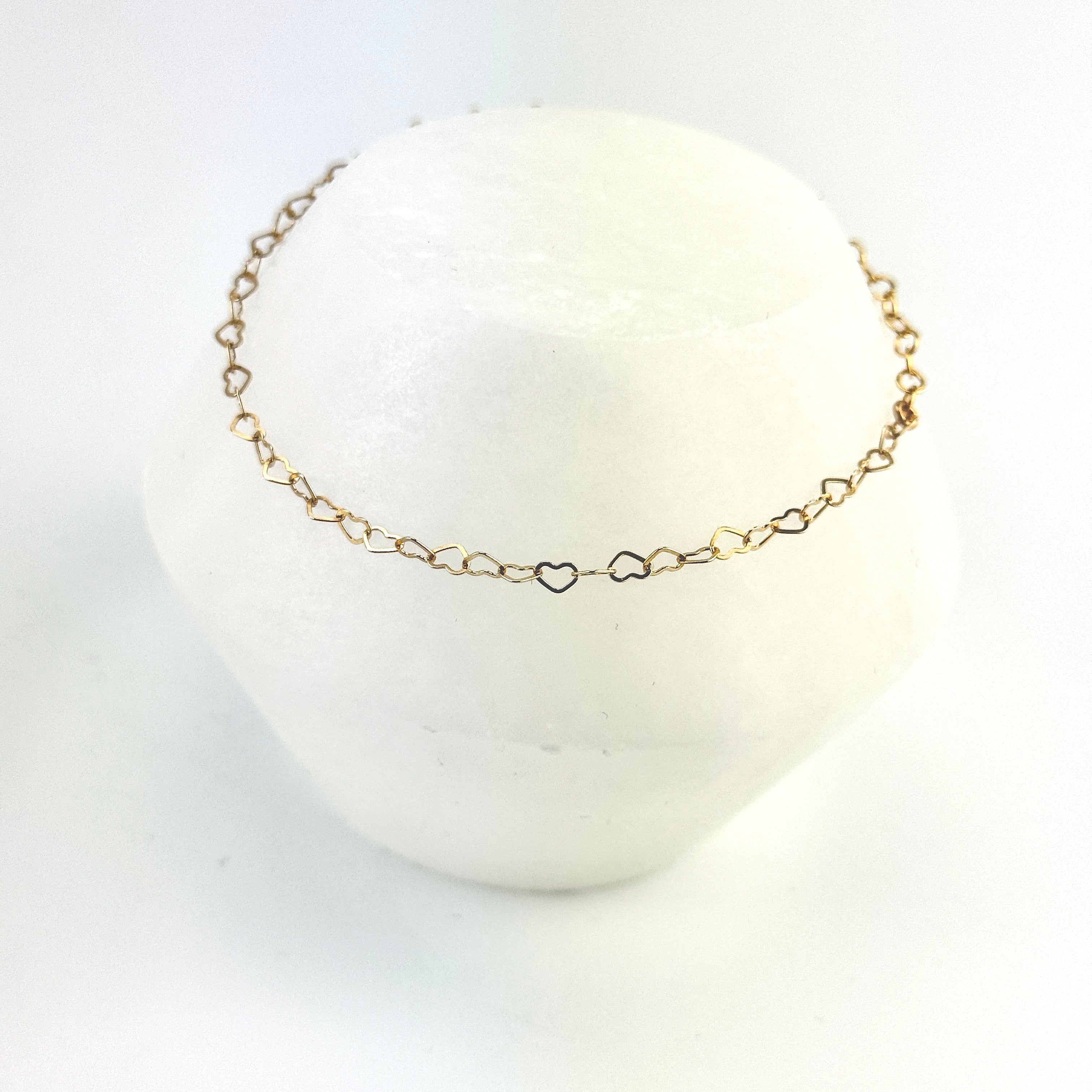Heart chain bracelet
