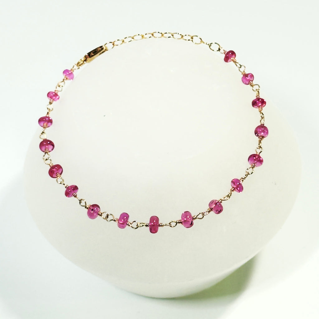 Pink Topaz Bracelet