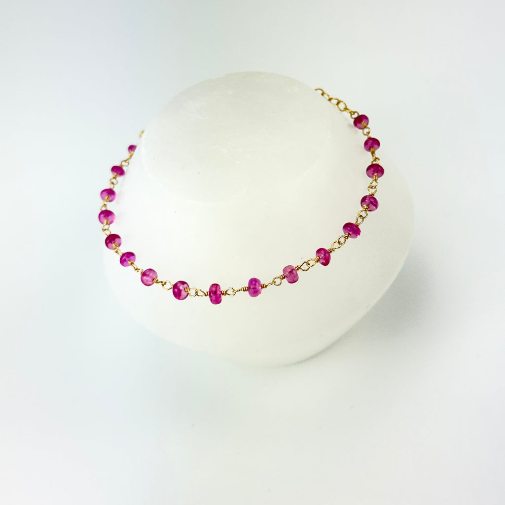 Pink Topaz Bracelet