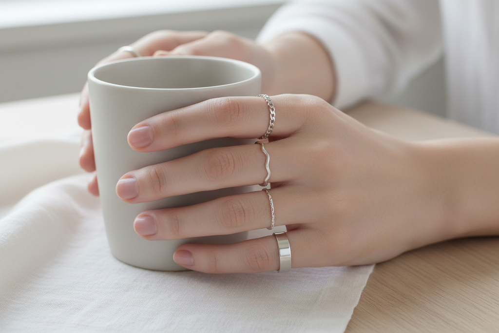 Sparkle Stack ring