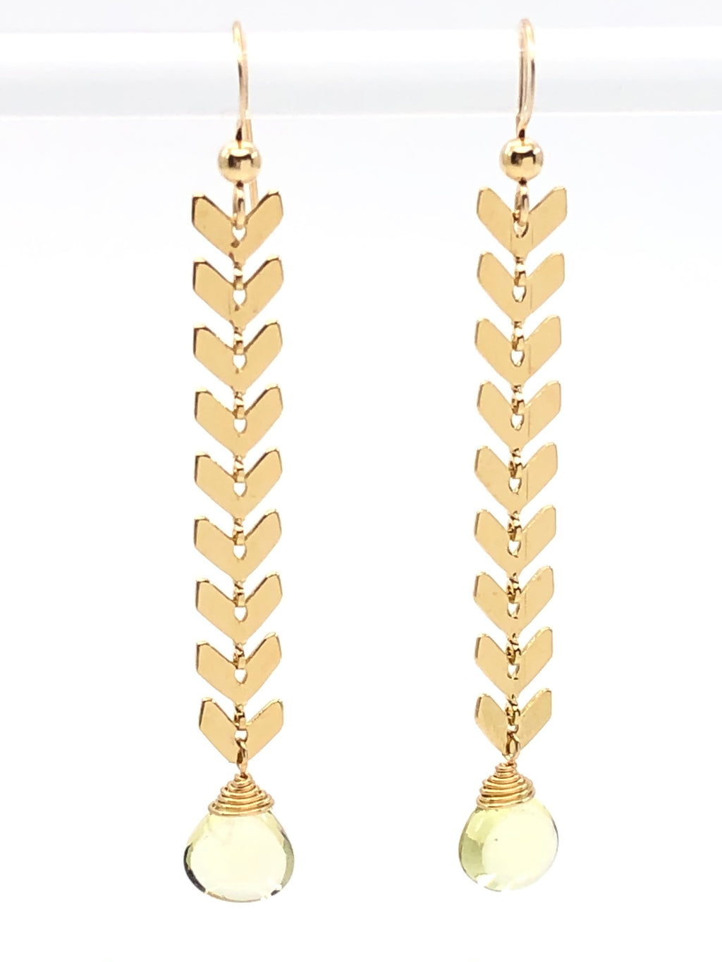 Swiss Blue Topaz Laurel Earrings