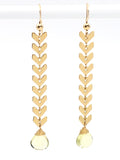 Lemon Topaz Laurel Earrings