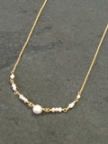 Pink Topaz & Pearl Ballerina Necklace