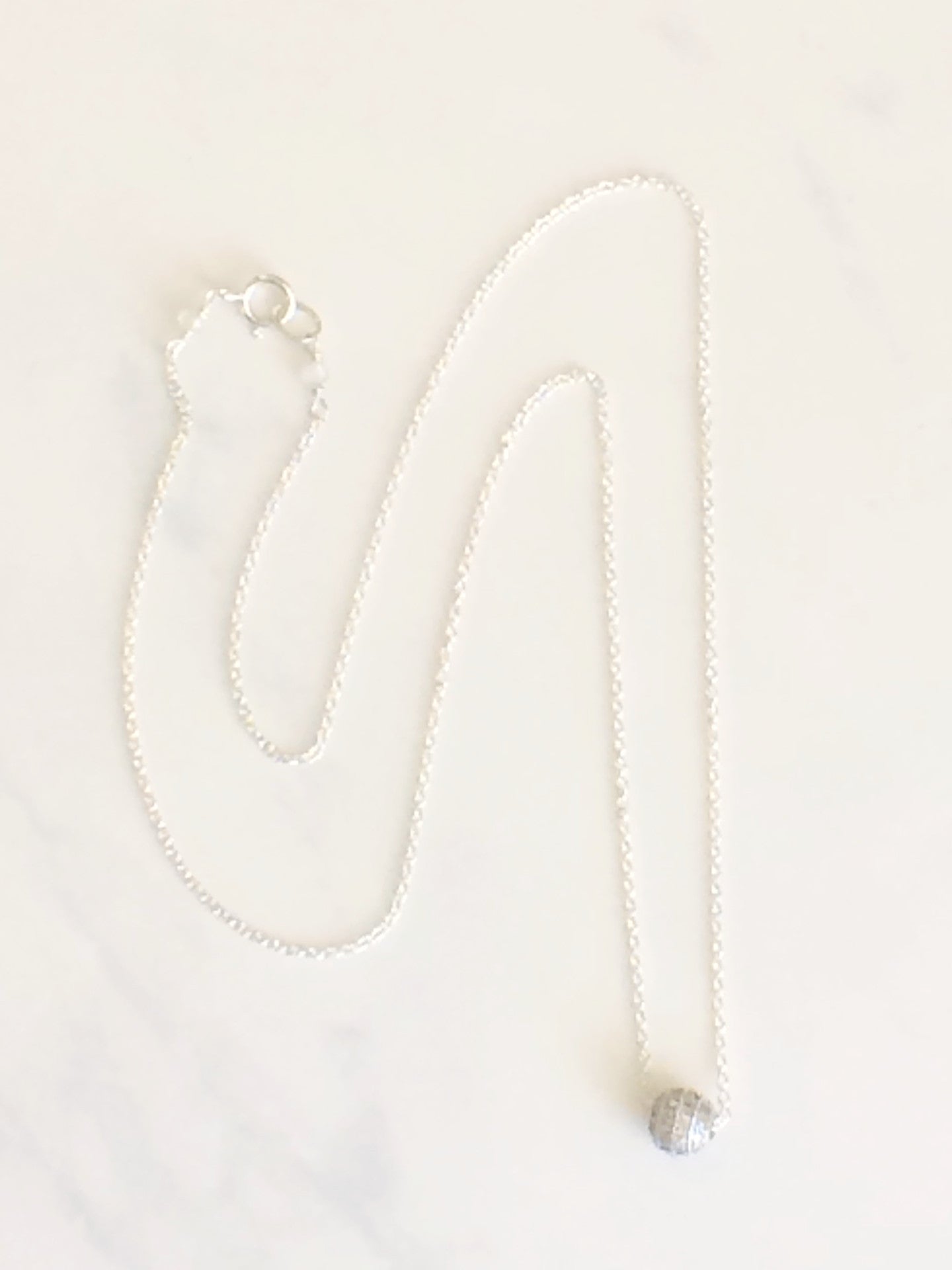 Sparkle Bead Necklace Silver