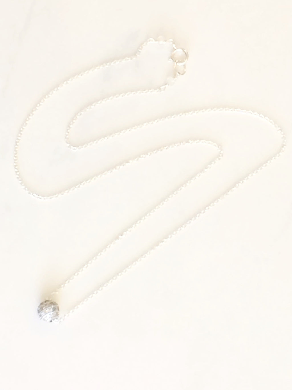 Sparkle Bead Necklace Silver