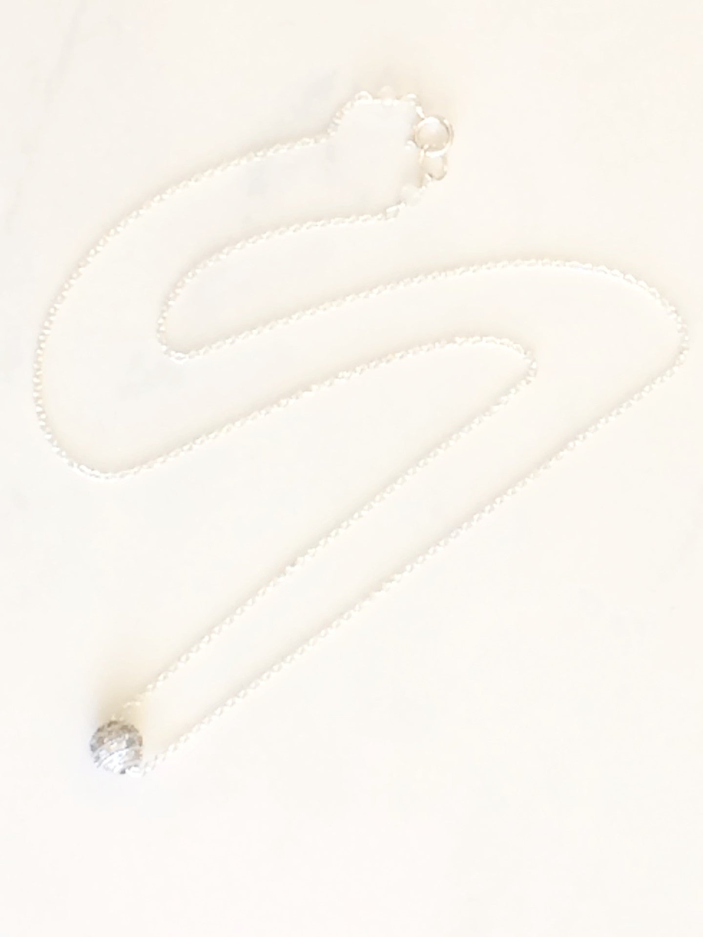 Sparkle Bead Necklace Silver