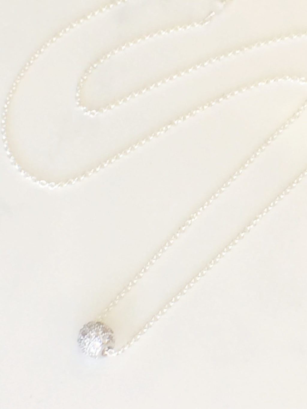 Sparkle Bead Necklace Silver
