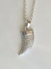 Crystal Horn Necklace silver