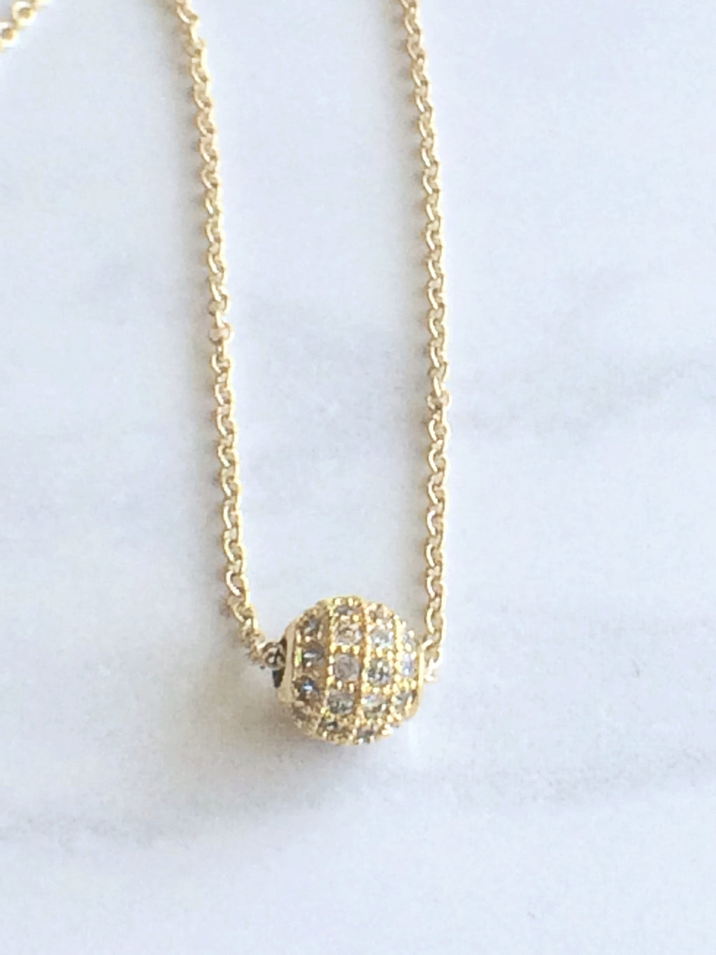Sparkle Bead Necklace gold
