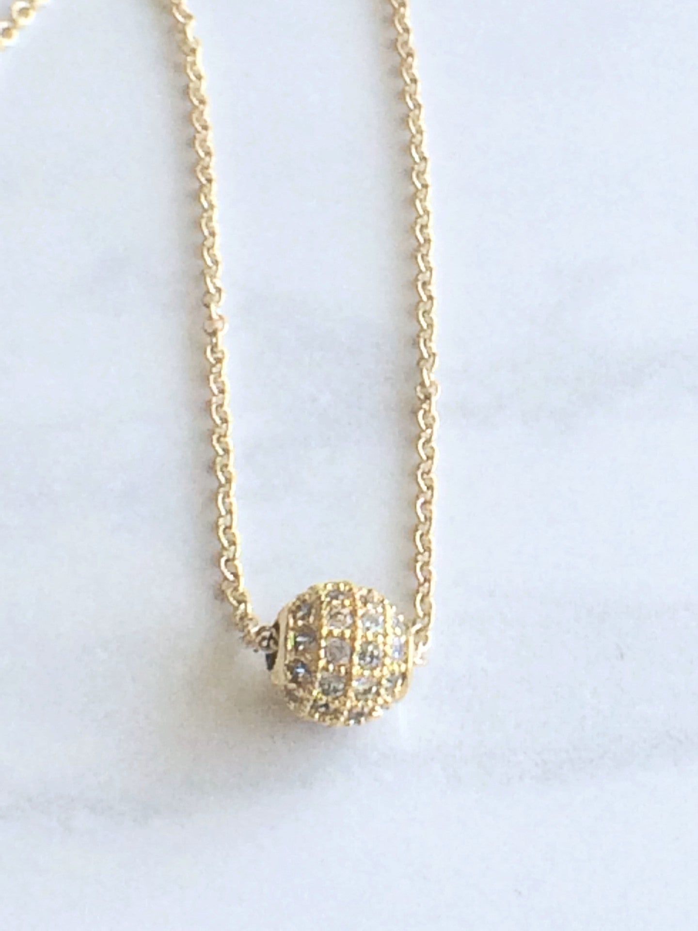 Sparkle Bead Necklace gold