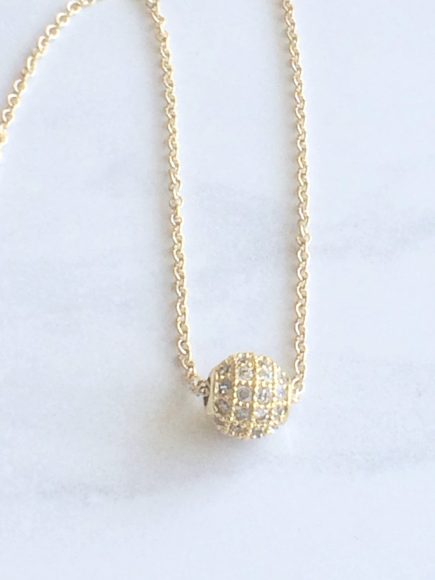 Sparkle Bead Necklace gold