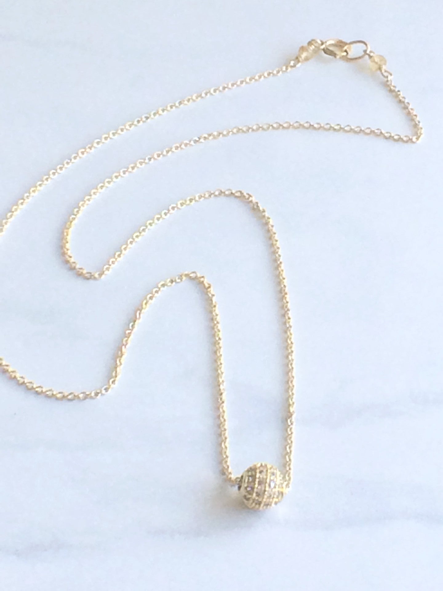 Sparkle Bead Necklace gold