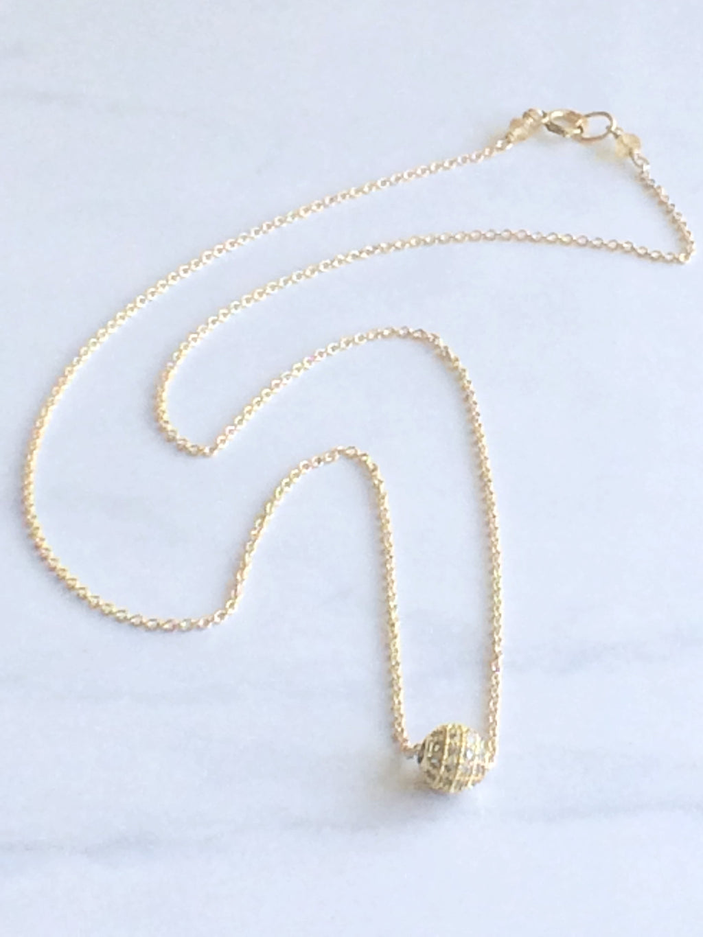 Sparkle Bead Necklace gold
