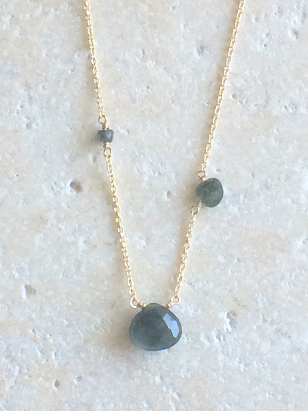 Asymmetric Sapphire Necklace