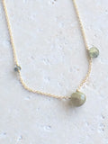 Asymmetric Green Sapphire Necklace