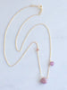 Asymmetric Pink Sapphire Necklace