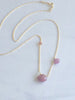 Asymmetric Pink Sapphire Necklace