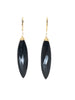 Black Onyx Marquise Cut Earrings