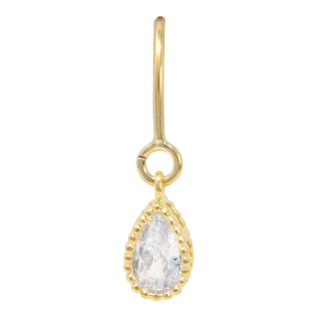 Swarovski Tear Drop Threader Earrings