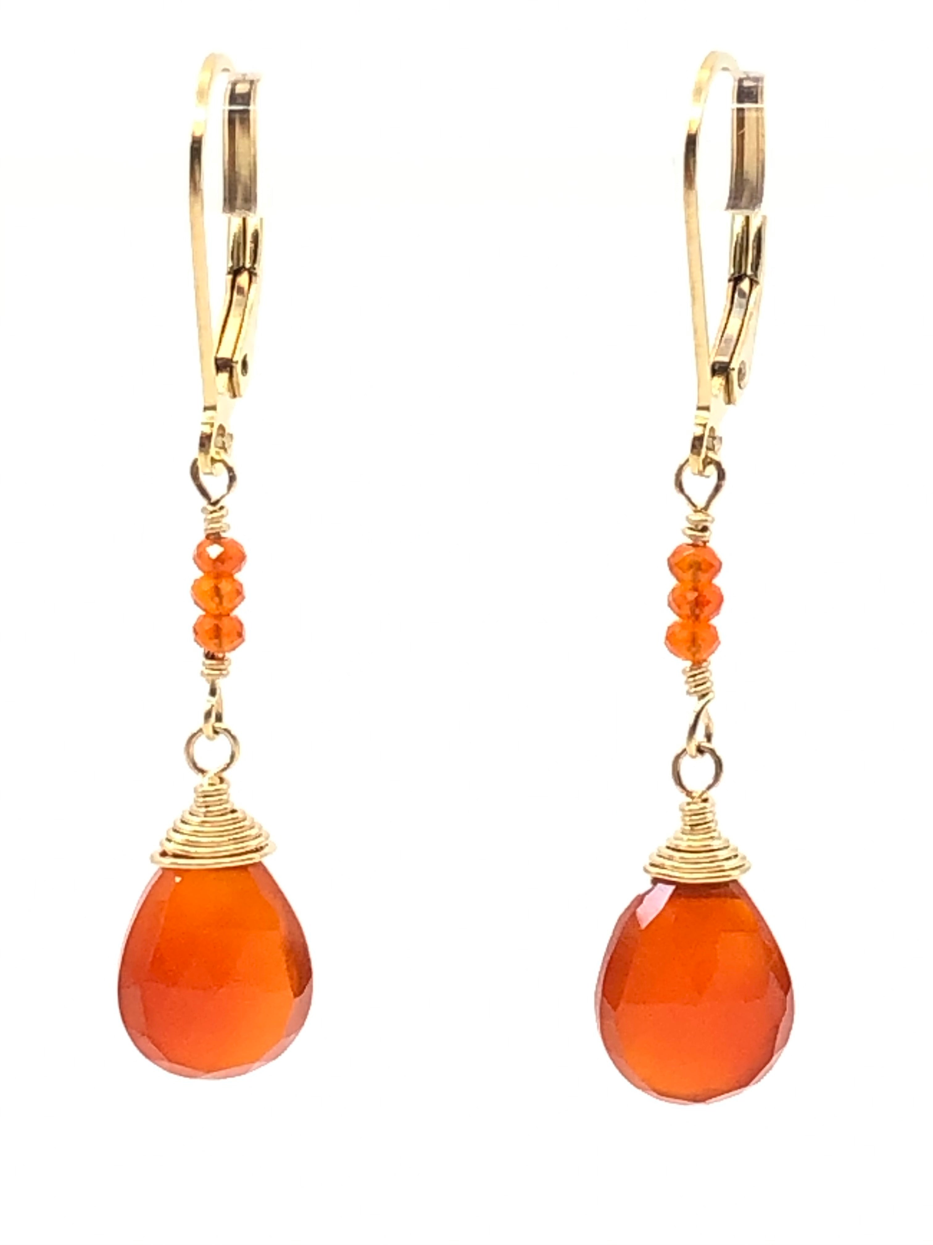 Carnelian Paula Earrings