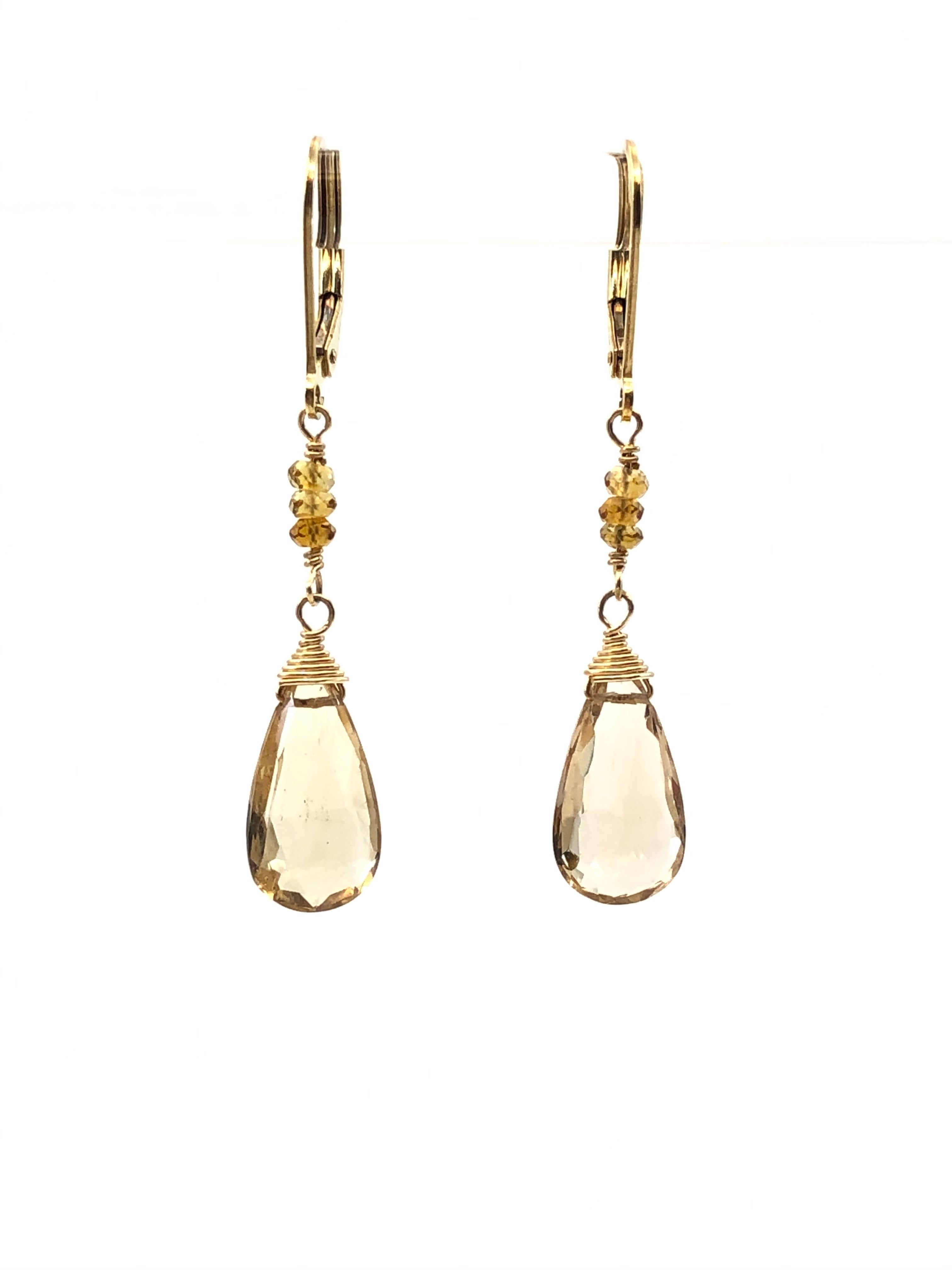 Champagne Citrine Earrings