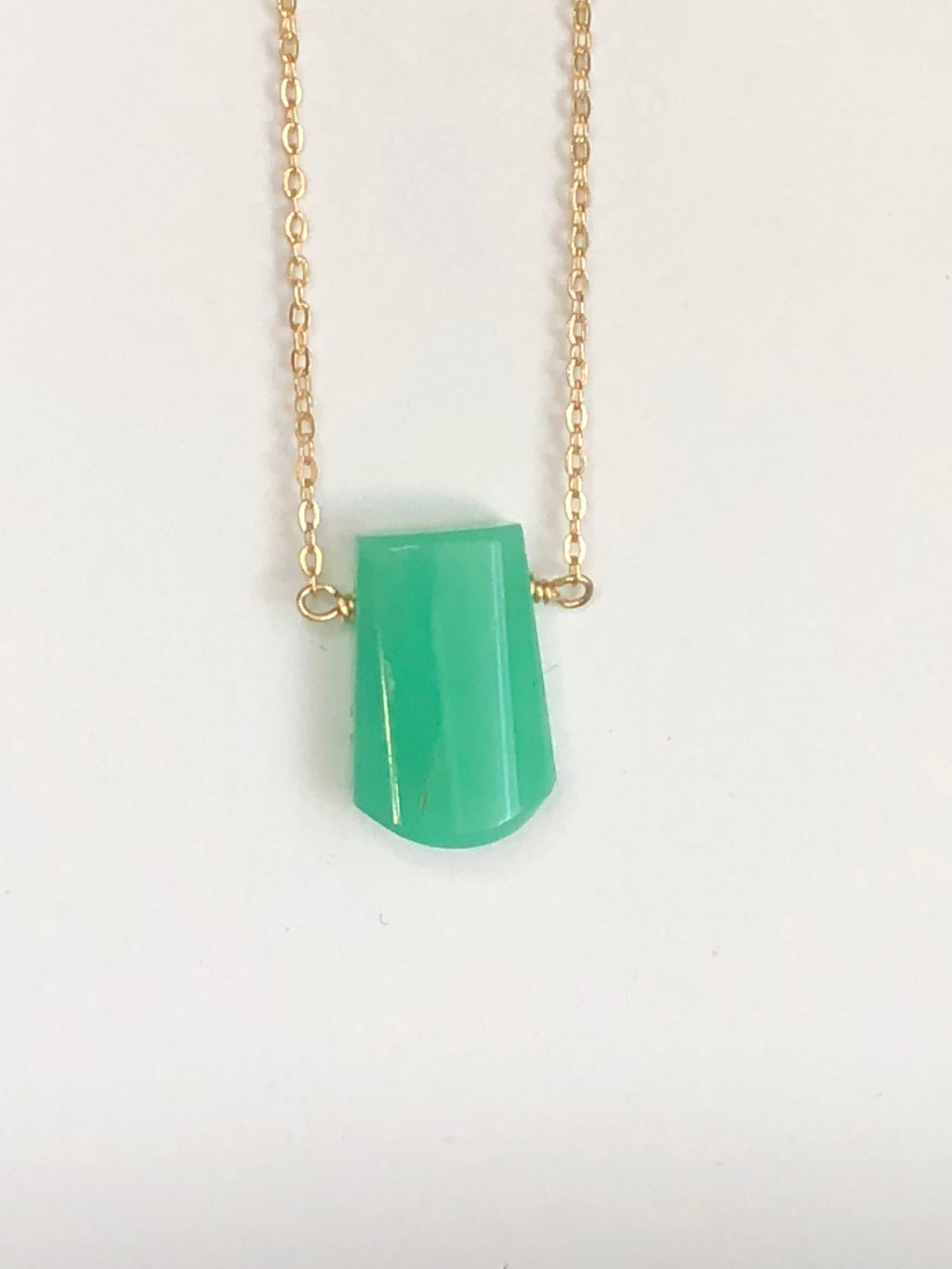 Chrysoprase necklace