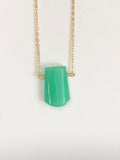 Chrysoprase necklace