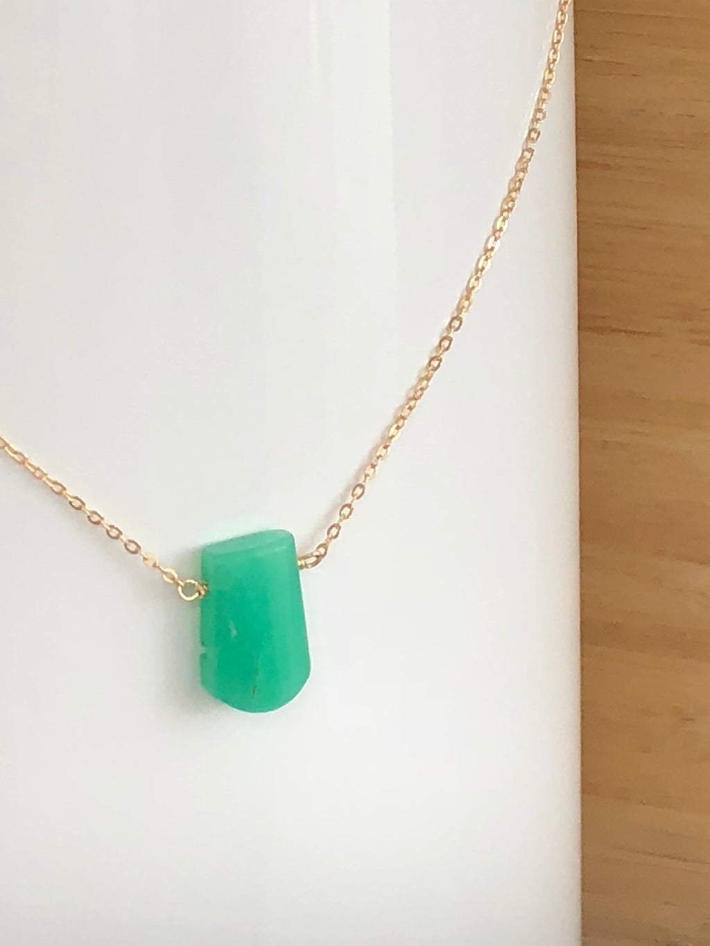 Chrysoprase necklace