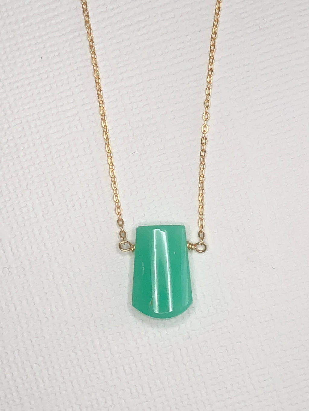 Chrysoprase necklace