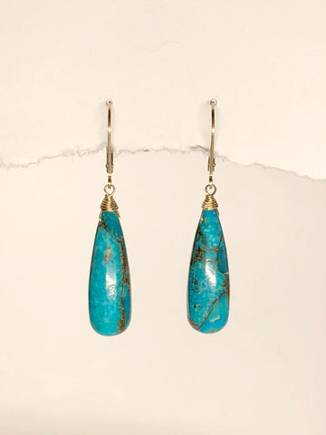 Turquoise Tear drop earrings