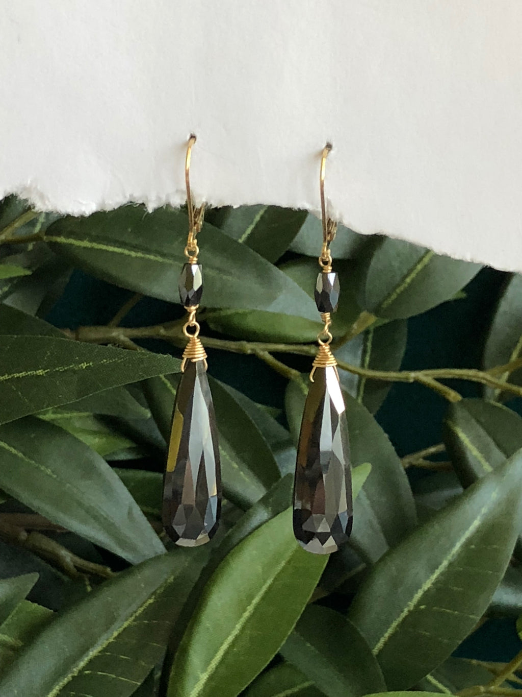 Hematite earrings