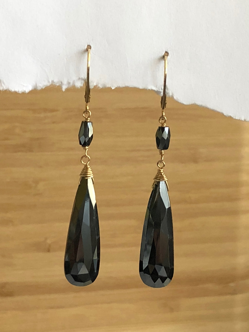 Hematite earrings