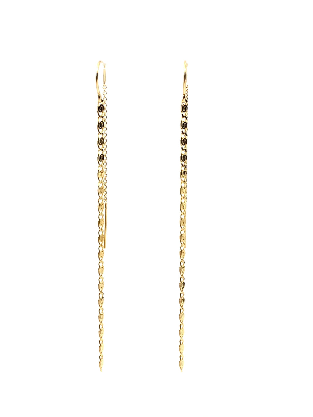 Silver Chain Threader Earrings