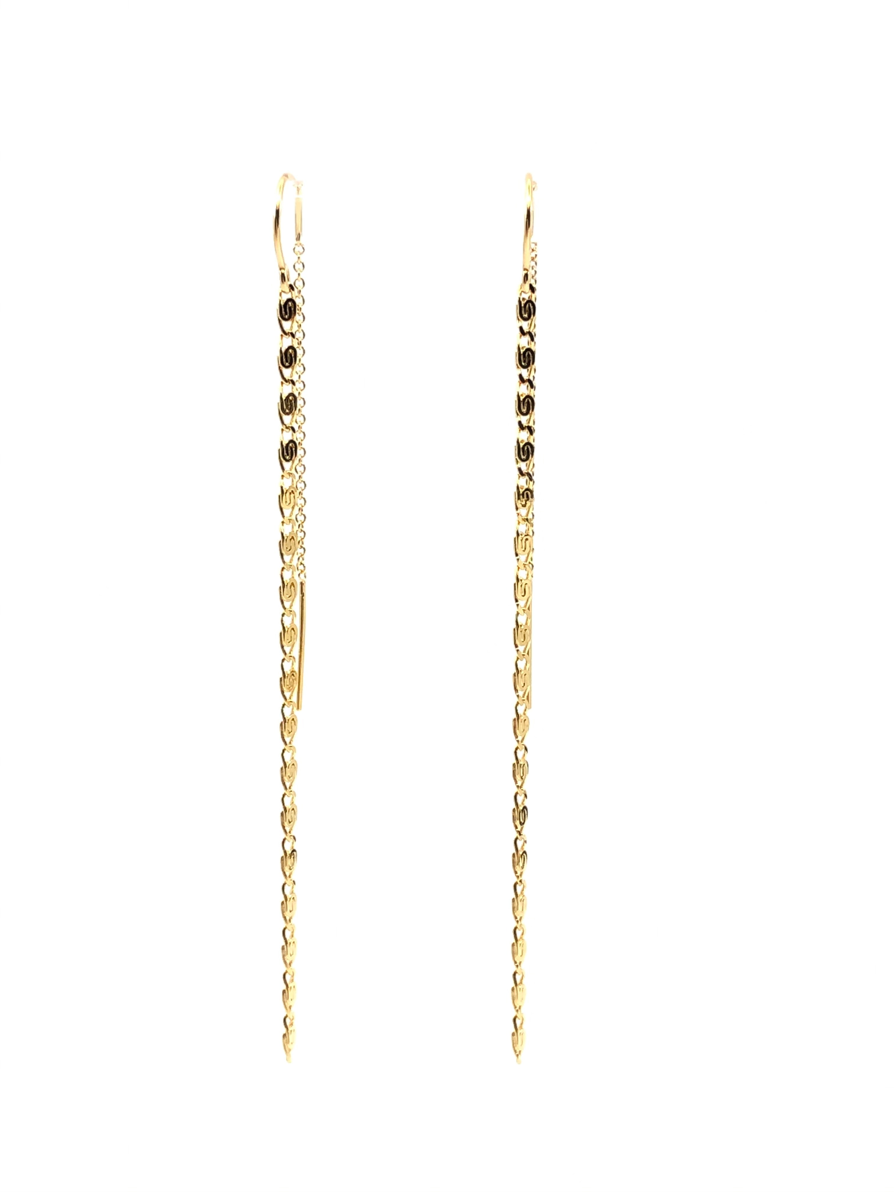 Silver Chain Threader Earrings