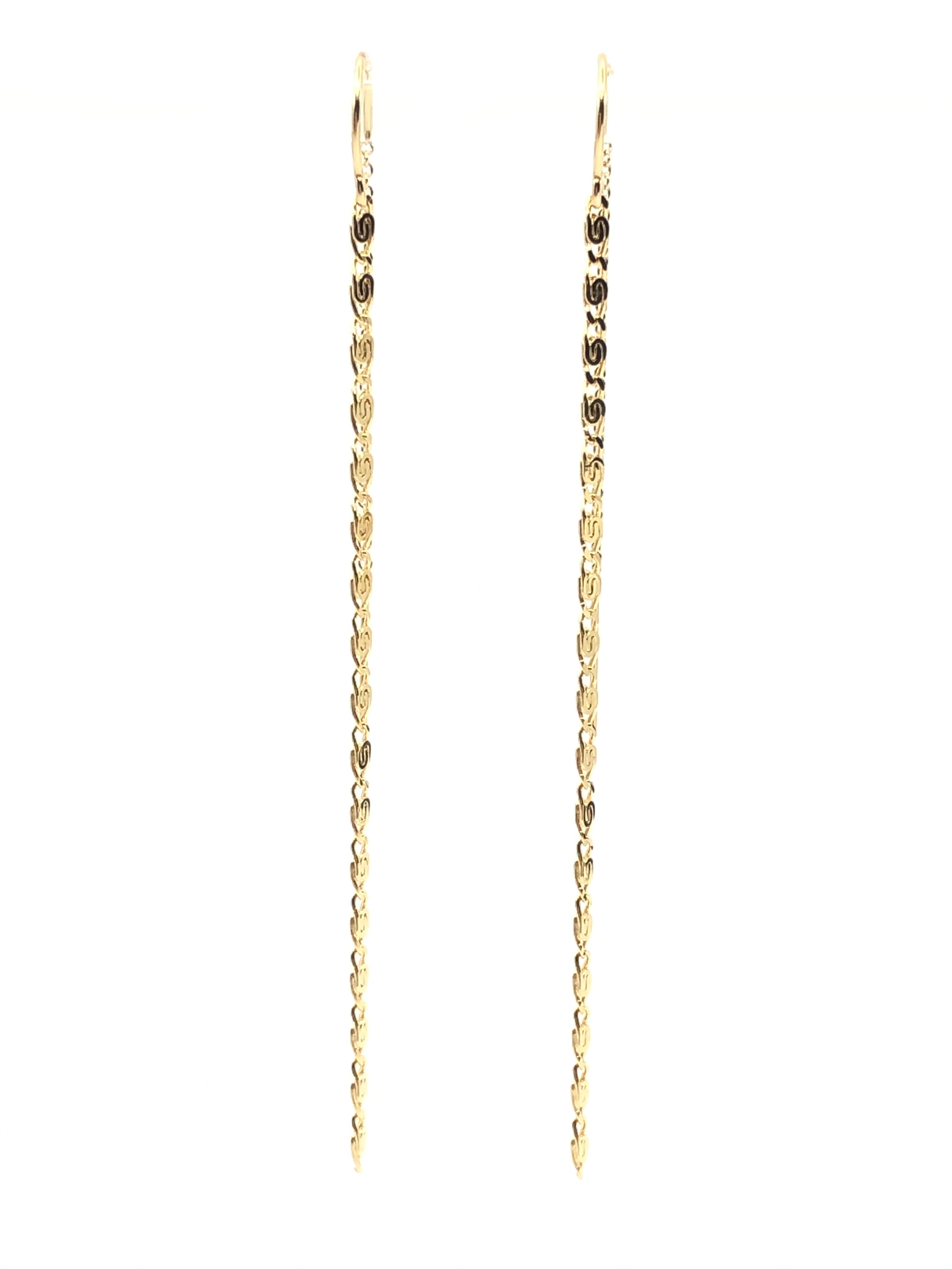 Silver Chain Threader Earrings