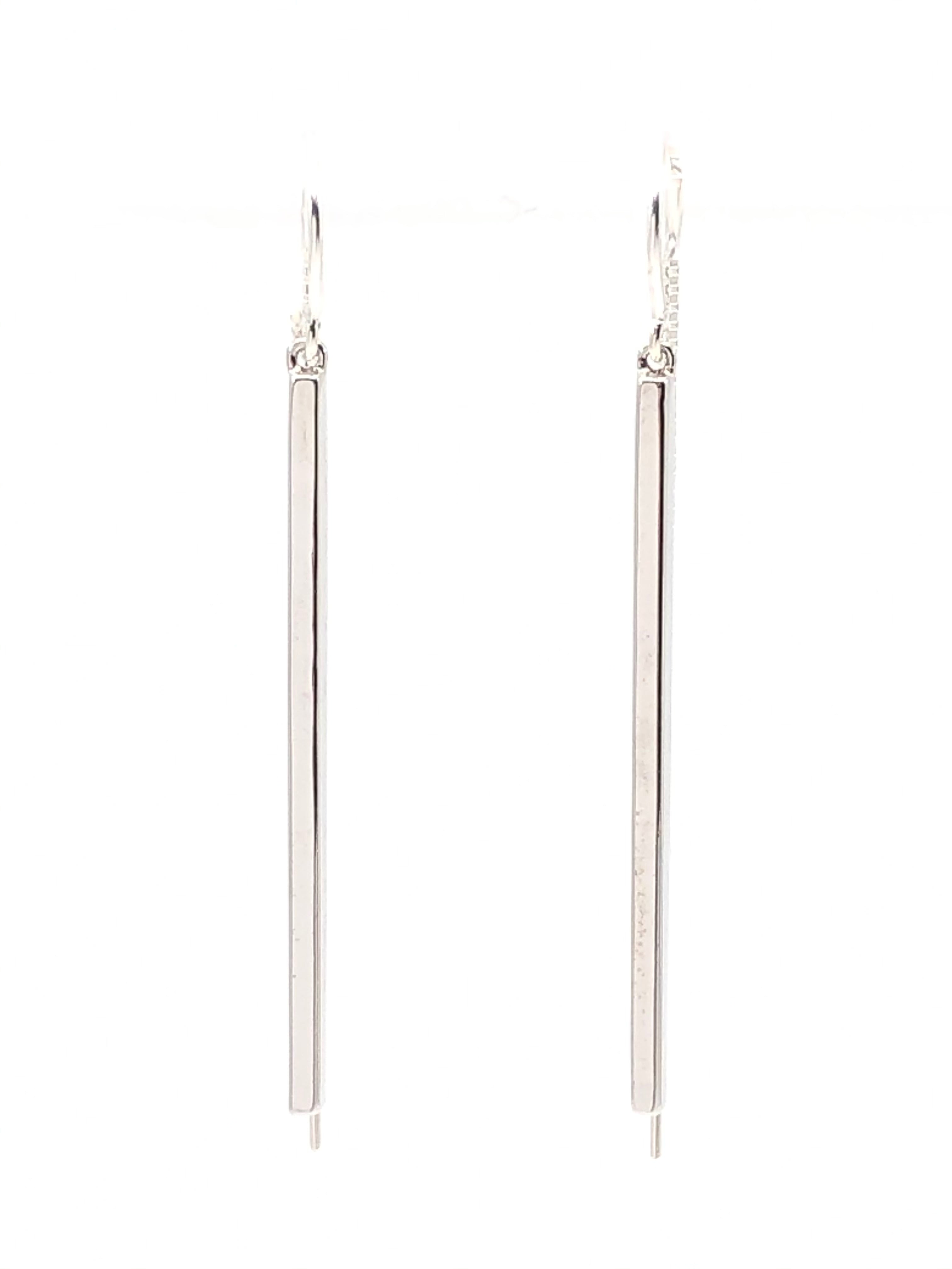 Silver Bar Threader Earrings