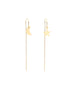 Star & Moon Threader Earrings gold fill