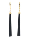 Black Onyx Stick Earrings