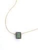Labradorite Emerald Cut Necklace