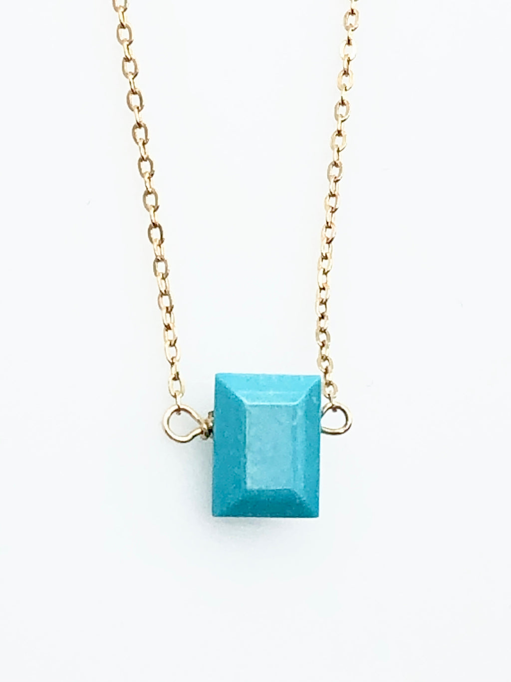 Turquoise Rectangle Necklace