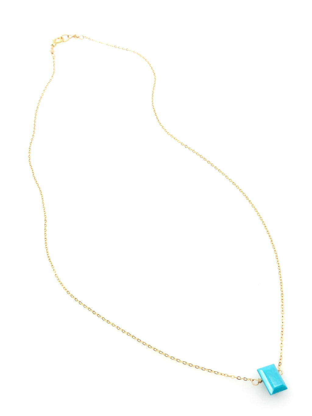 Turquoise Rectangle Necklace