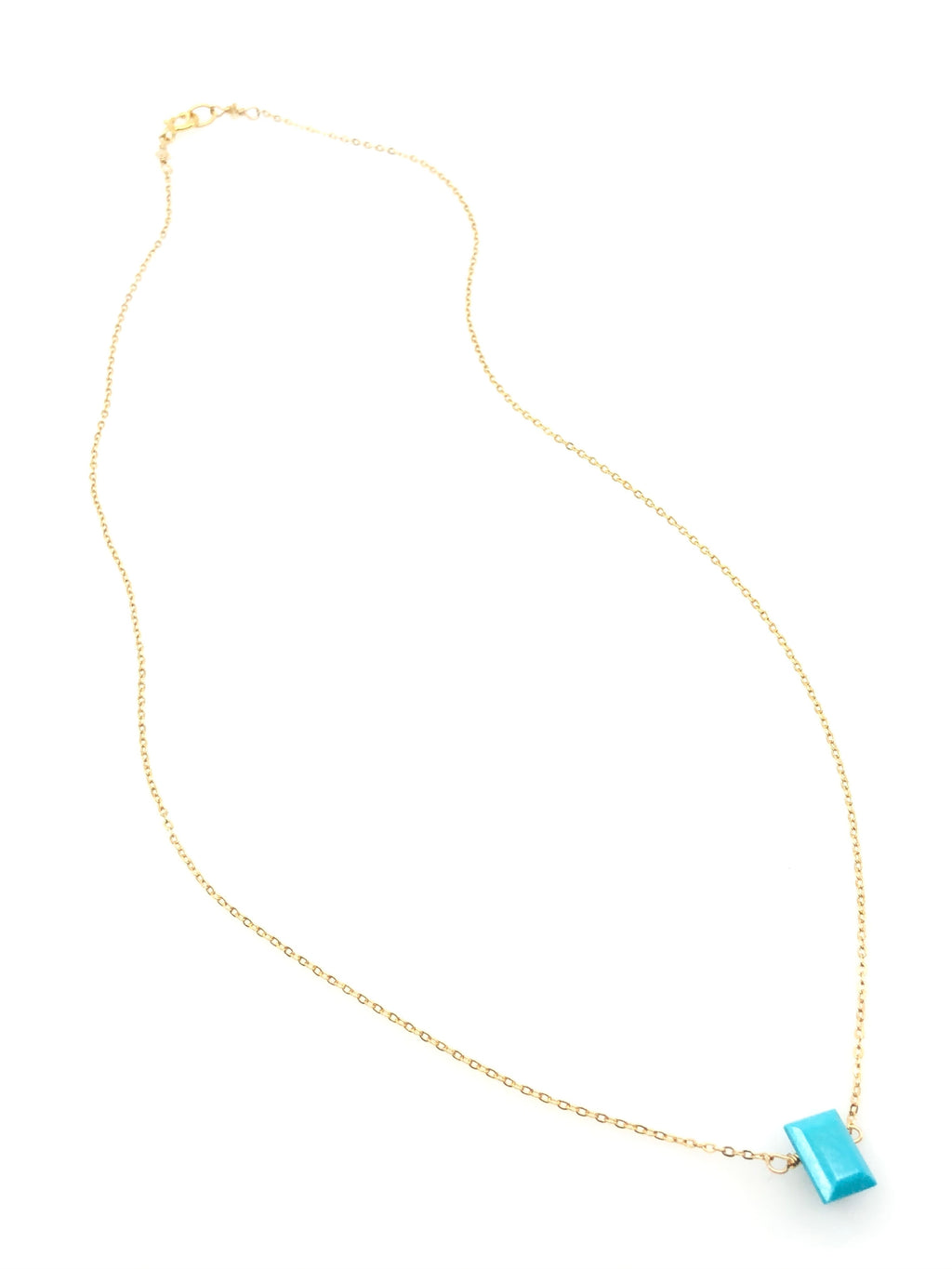 Turquoise Rectangle Necklace