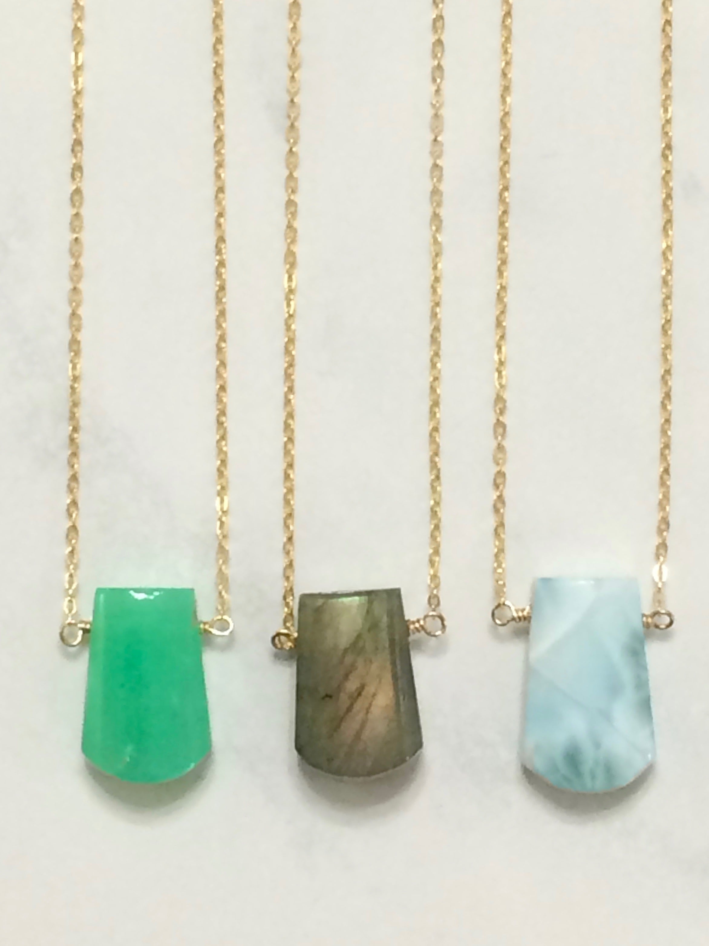 Chrysoprase necklace