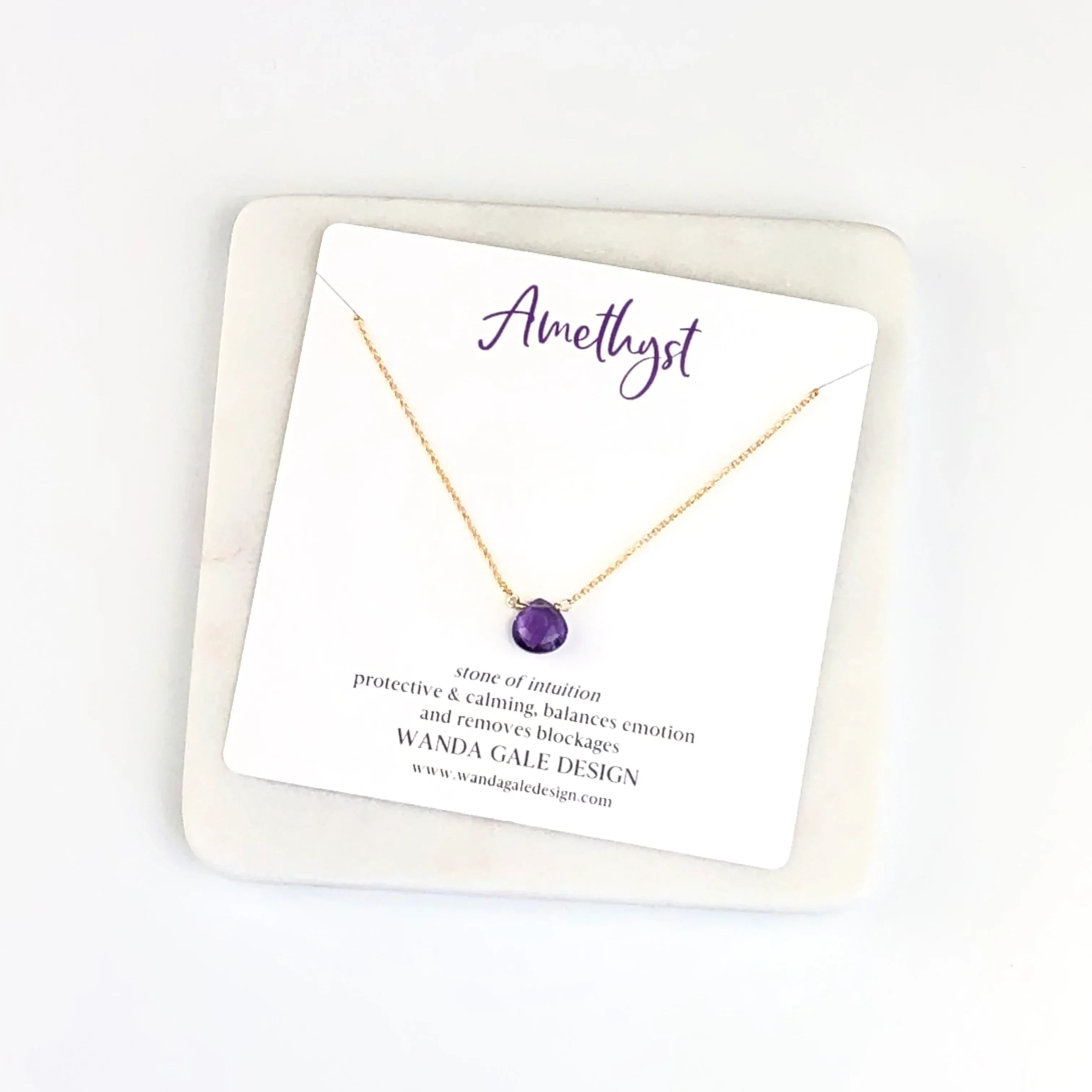 Energy stone necklace - Black Spinel