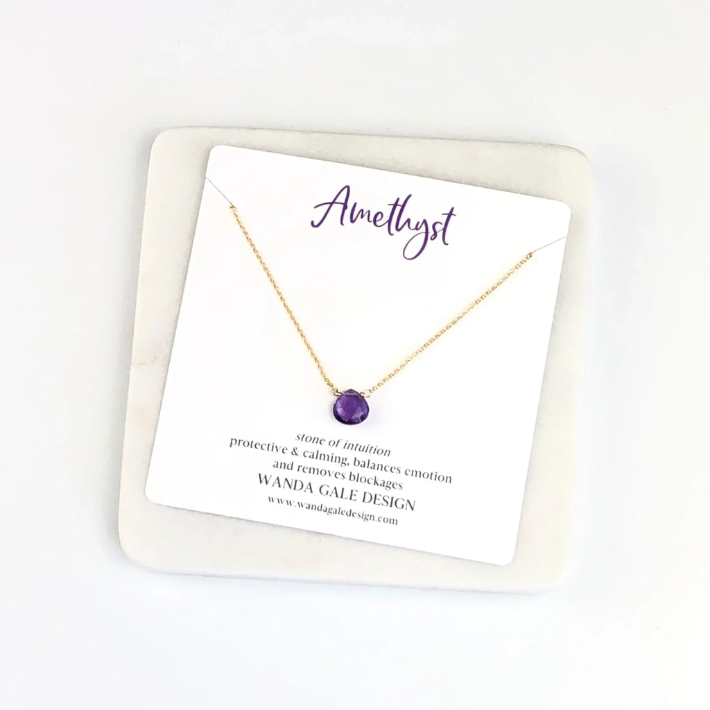 Energy stone necklace - Blue Topaz