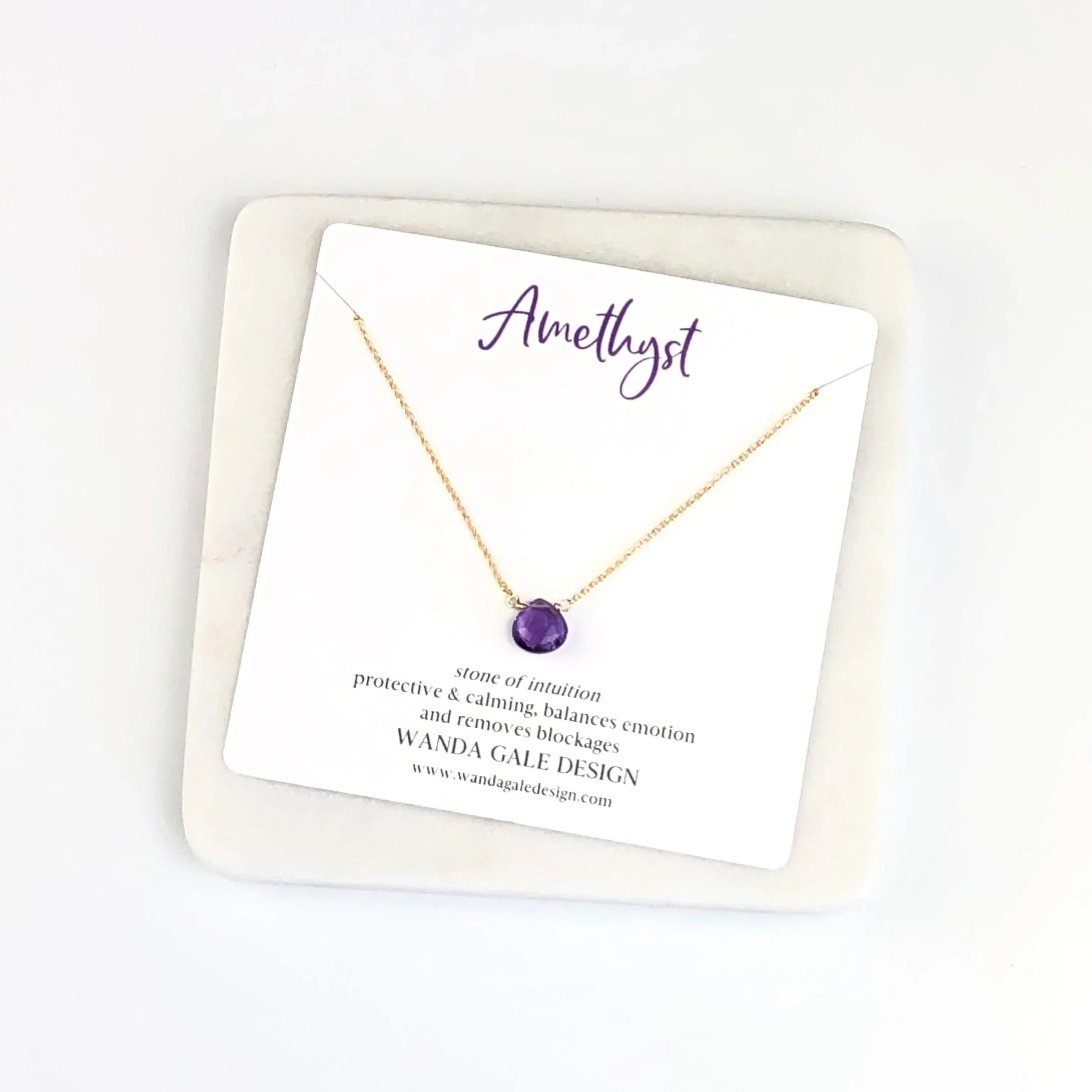Energy stone necklace - Blue Topaz