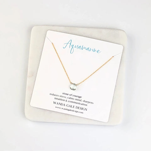 Energy stone necklace - Aquamarine